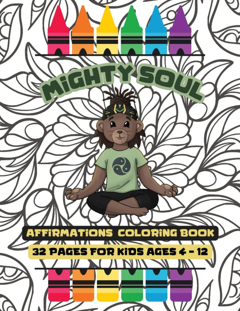 Mighty Soul affirmations coloring book cover