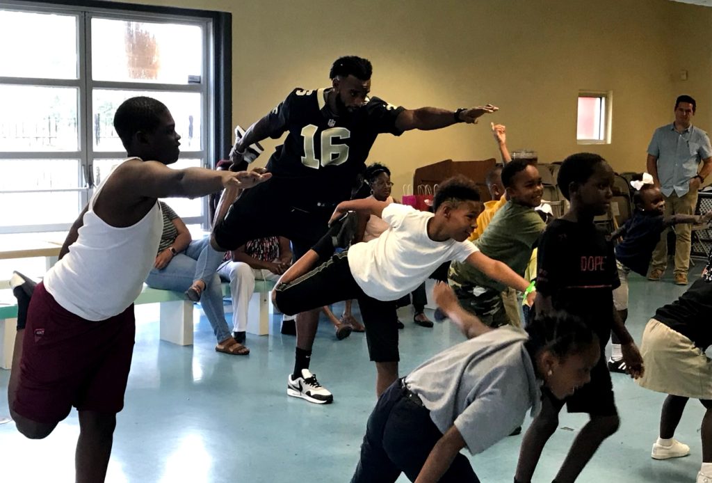 Soul Cole working with kids