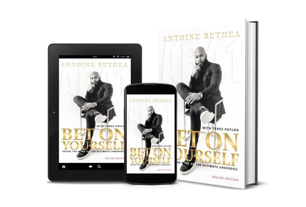 Antoine's book "Bet On Yourself" in various formats